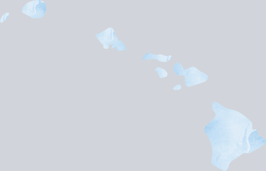 DTF Transfer Hawaii - Watercolor Blue