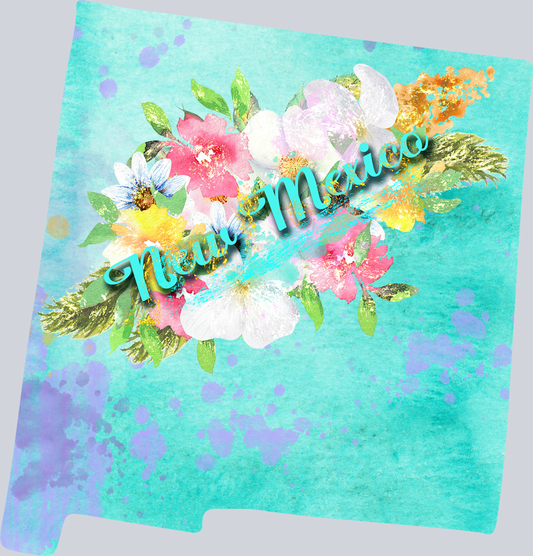DTF Transfer New Mexico - Watercolor Flowers
