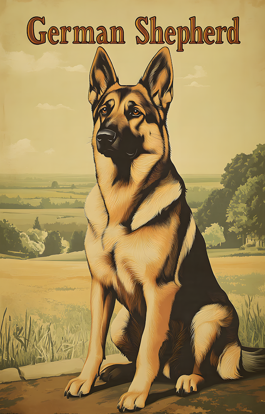 DTF Transfer Dogs - German-Shepherd