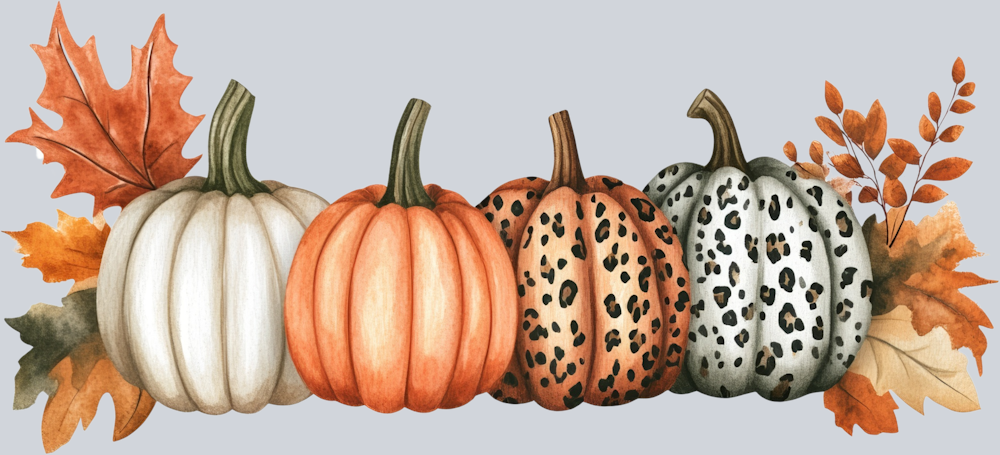 DTF Transfer Thanksgiving - Pumpkins