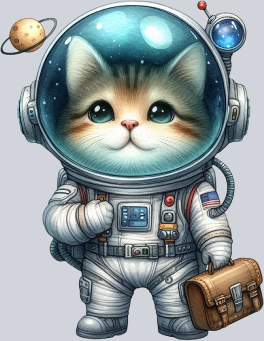 DTF Transfer Cats - Astronaut