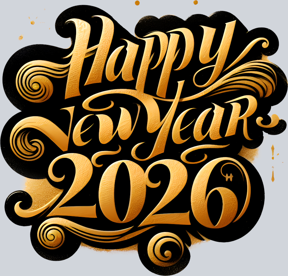 DTF Transfer New Years - Happy New Year 2026