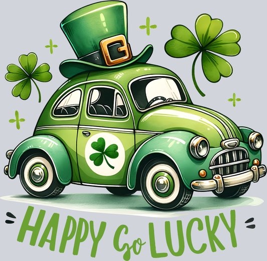 DTF Transfer St. Patrick's Day - Happy Go Lucky