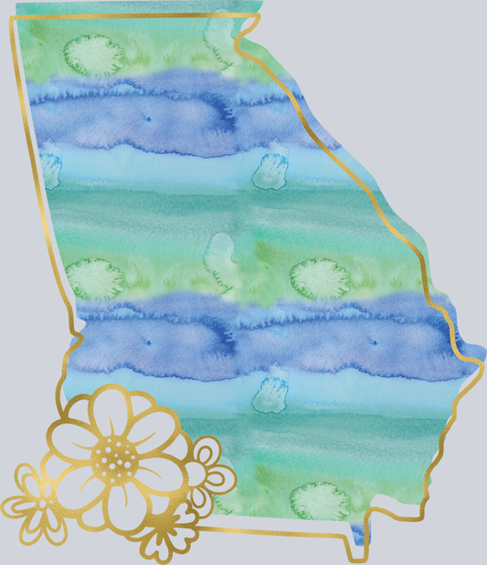 DTF Transfer Georgia - Watercolor