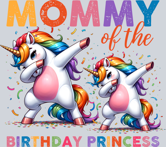 DTF Transfer Mother's Day - Mommy of the Birthday Princess