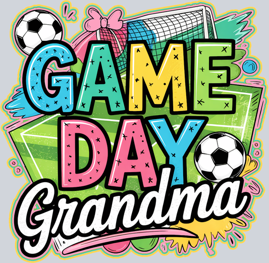 DTF Transfer Soccer - Game Day Grandma
