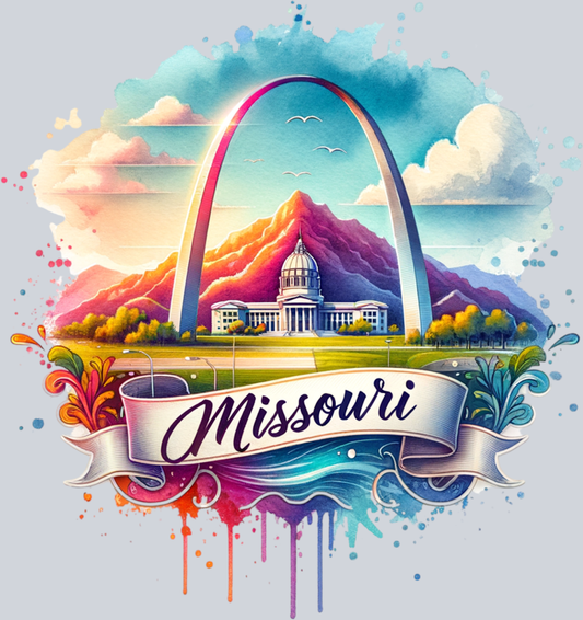 DTF Transfer Missouri - Retro Travel