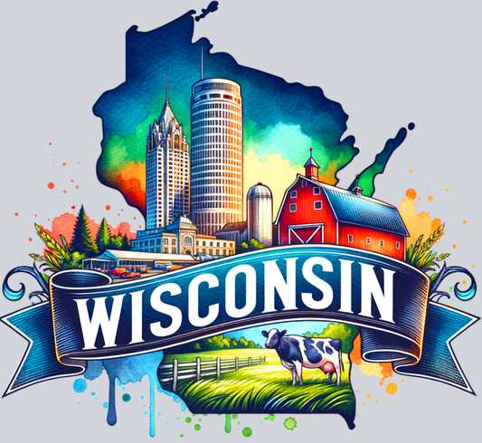 DTF Transfer Wisconsin - Dairy Time