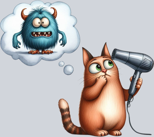 DTF Transfer Cats - Thinking of Monster