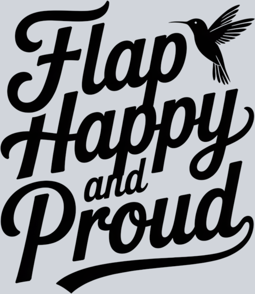 DTF Transfer Bird Watching - Flap Happy and Proud
