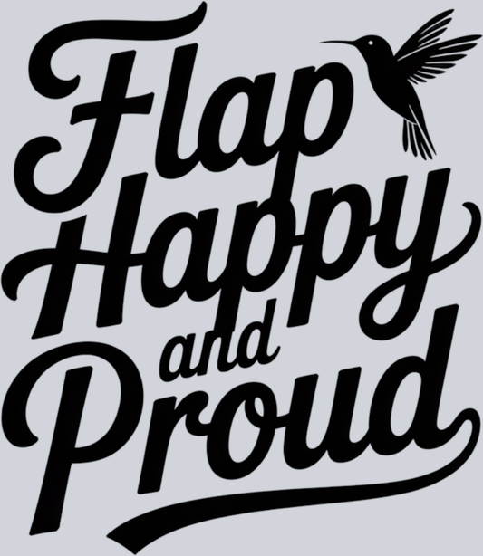 DTF Transfer Bird Watching - Flap Happy and Proud