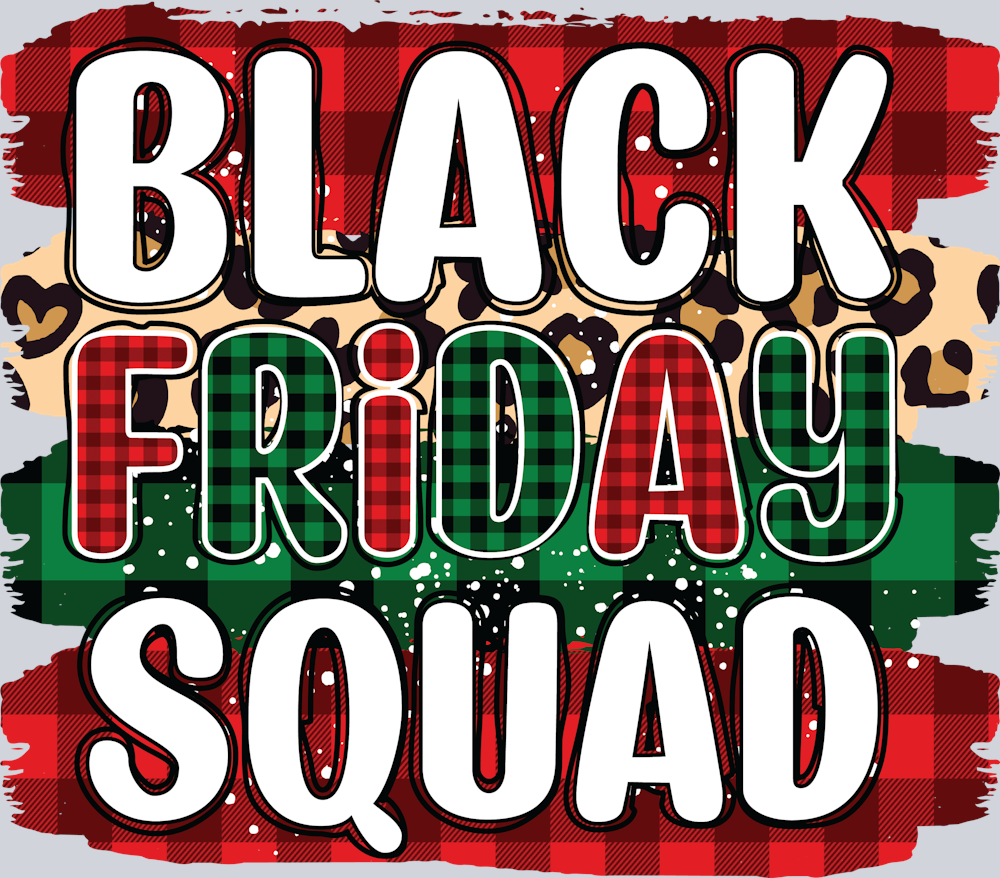 DTF Transfer Christmas - Black Friday Squad