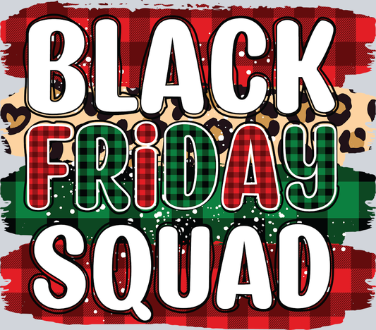 DTF Transfer Christmas - Black Friday Squad