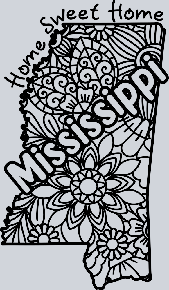 DTF Transfer Mississippi - Home Sweet Home