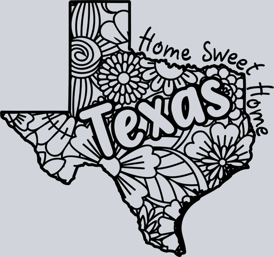 DTF Transfer Texas - Home Sweet Home