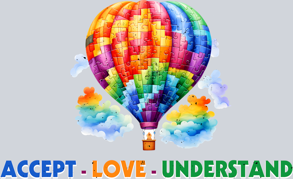 DTF Transfer Autism - Accept Love Understand