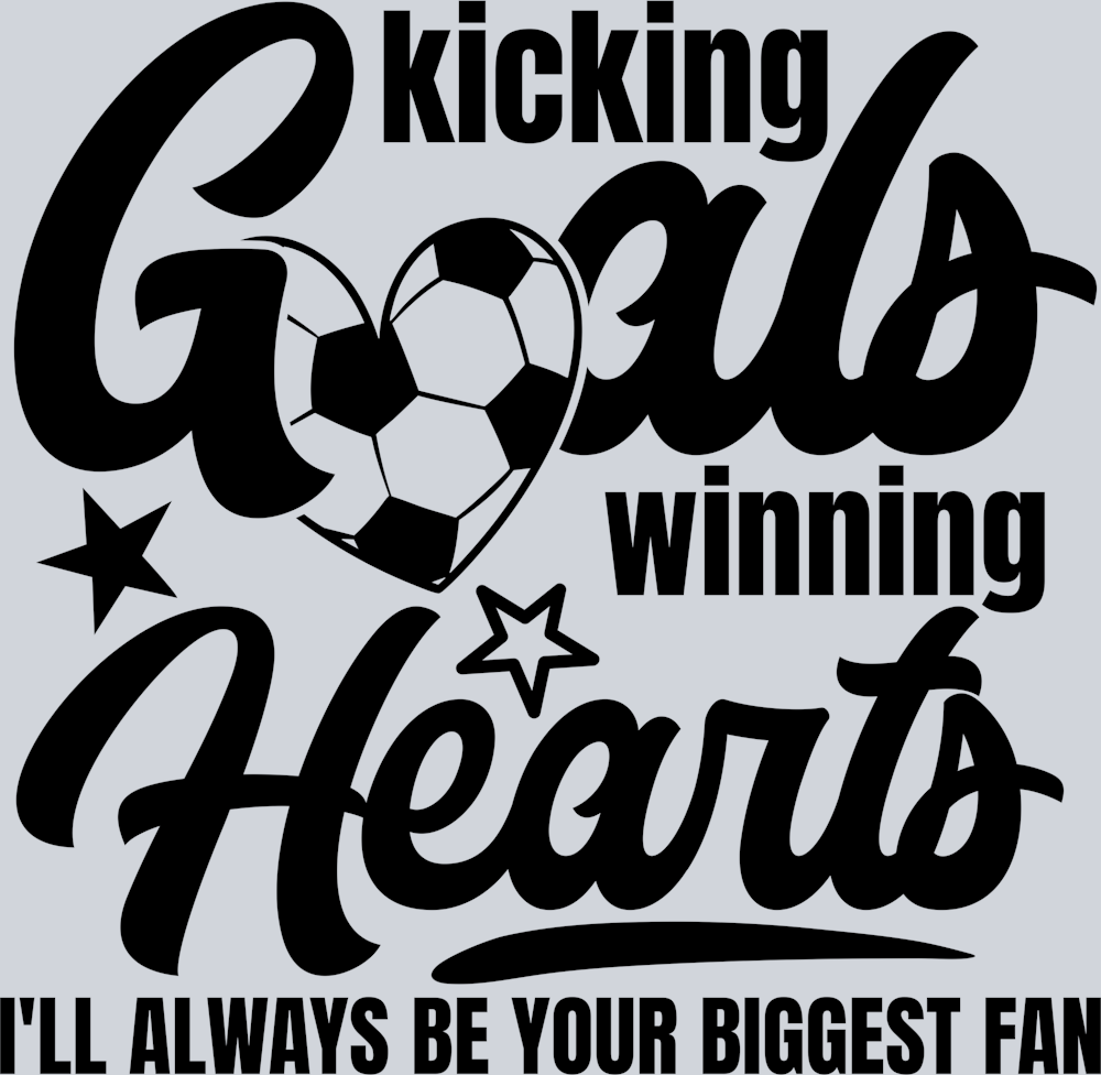 DTF Transfer Soccer - Kicking Goals winning Hearts
