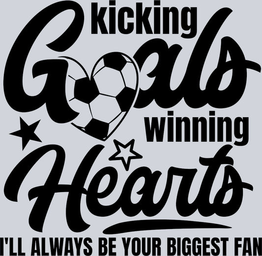 DTF Transfer Soccer - Kicking Goals winning Hearts