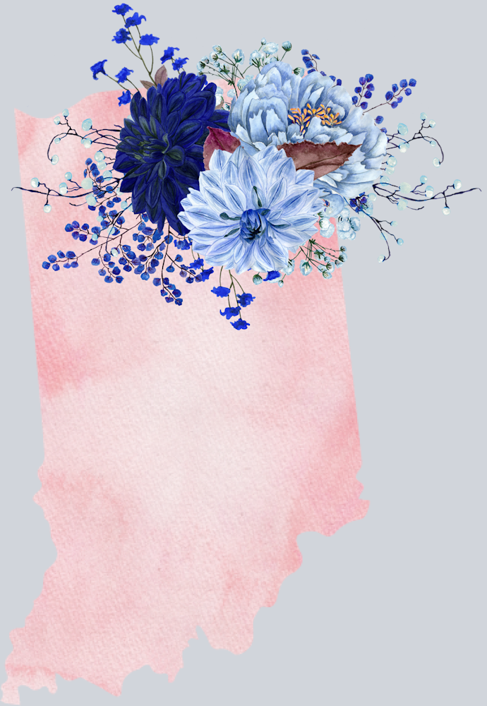 DTF Transfer Indiana - Flowers Watercolor