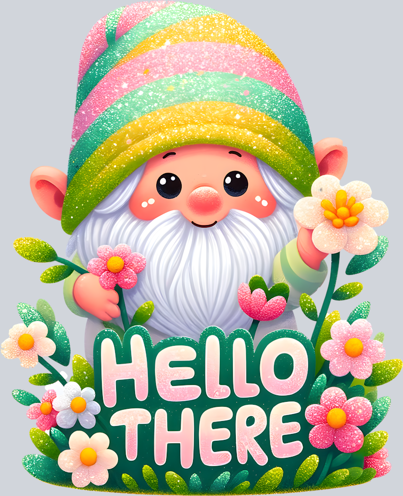 DTF Transfer Easter - Hello There Gnome