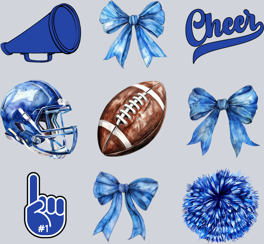 DTF Transfer Football - Cheer