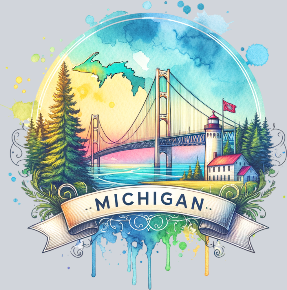 DTF Transfer Michigan - Bridge