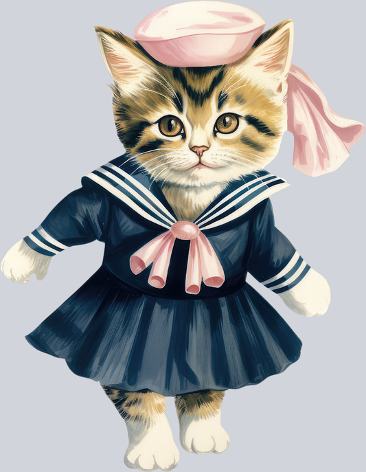 DTF Transfer High Seas - Sailor Kitty