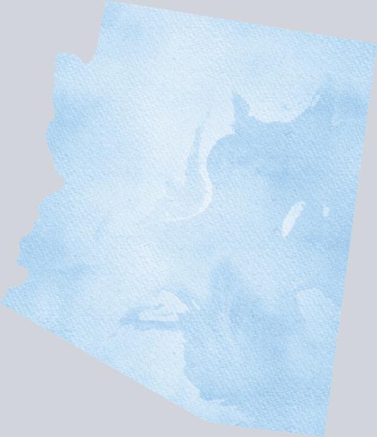 DTF Transfer Arizona - Watercolor Blue