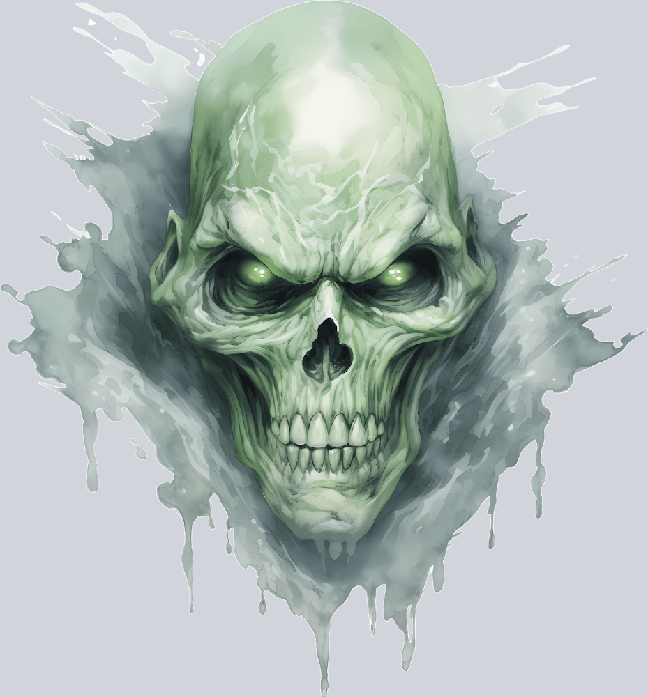 DTF Transfer Halloween - Green Ghoul