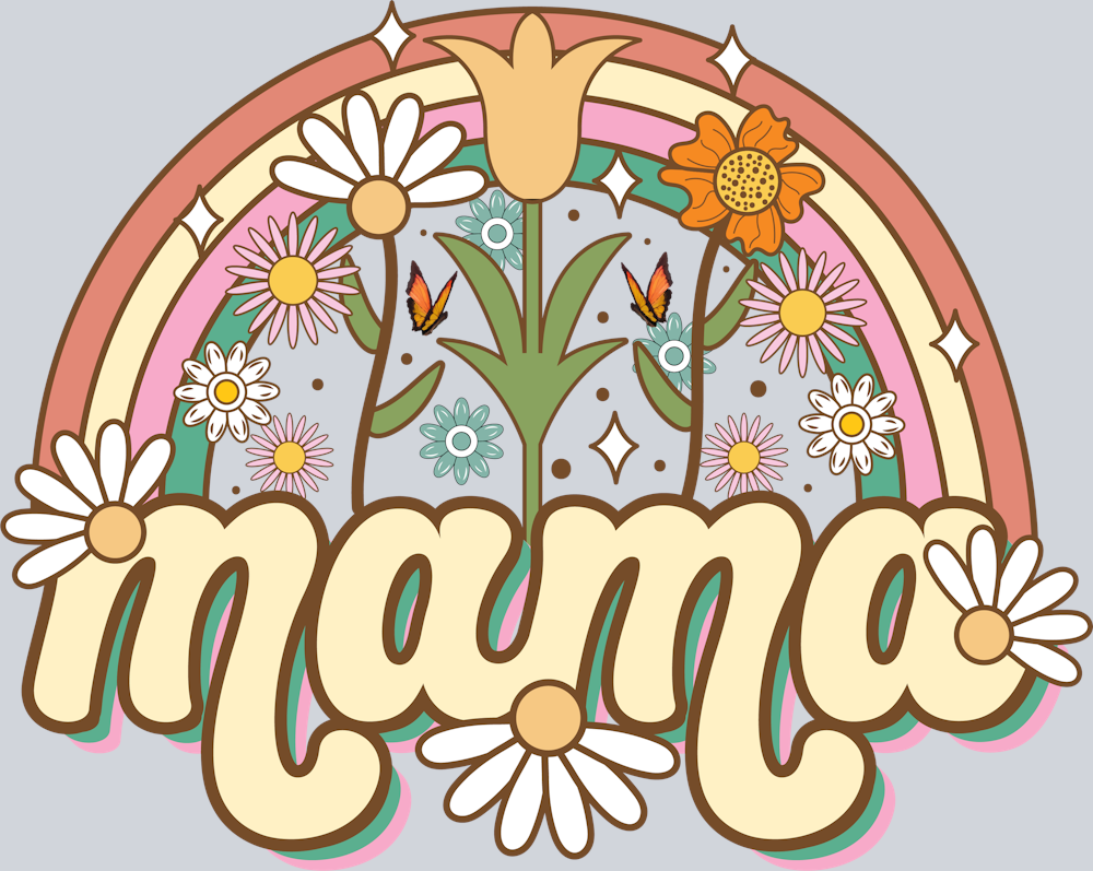 DTF Transfer Mother's Day - Mama Rainbow