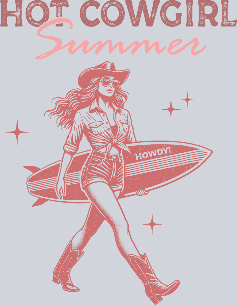DTF Transfer Western - Hot Cowgirl Summer