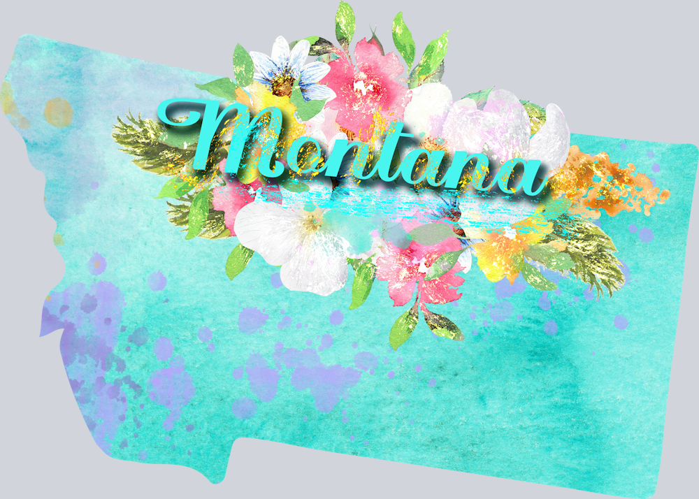 DTF Transfer Montana - Watercolor Flowers