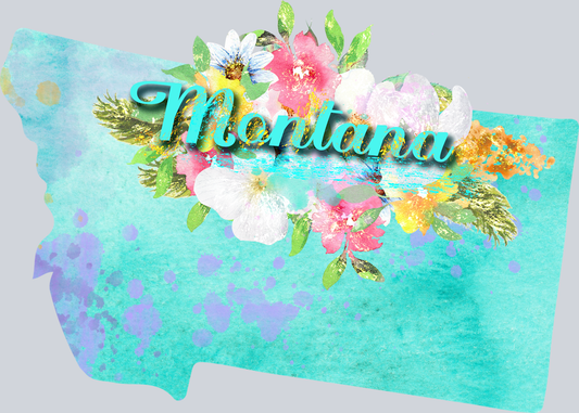 DTF Transfer Montana - Watercolor Flowers