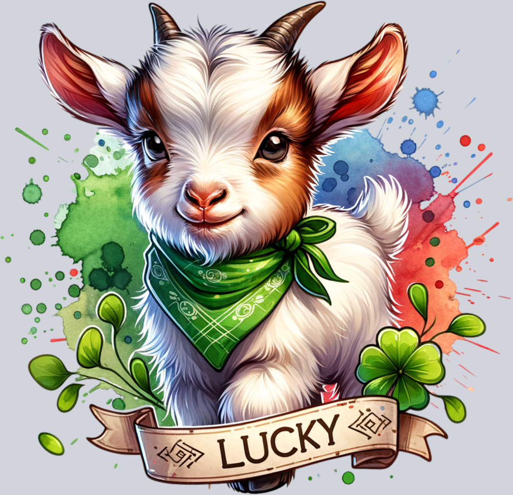 DTF Transfer St. Patrick's Day - Lucky Goat