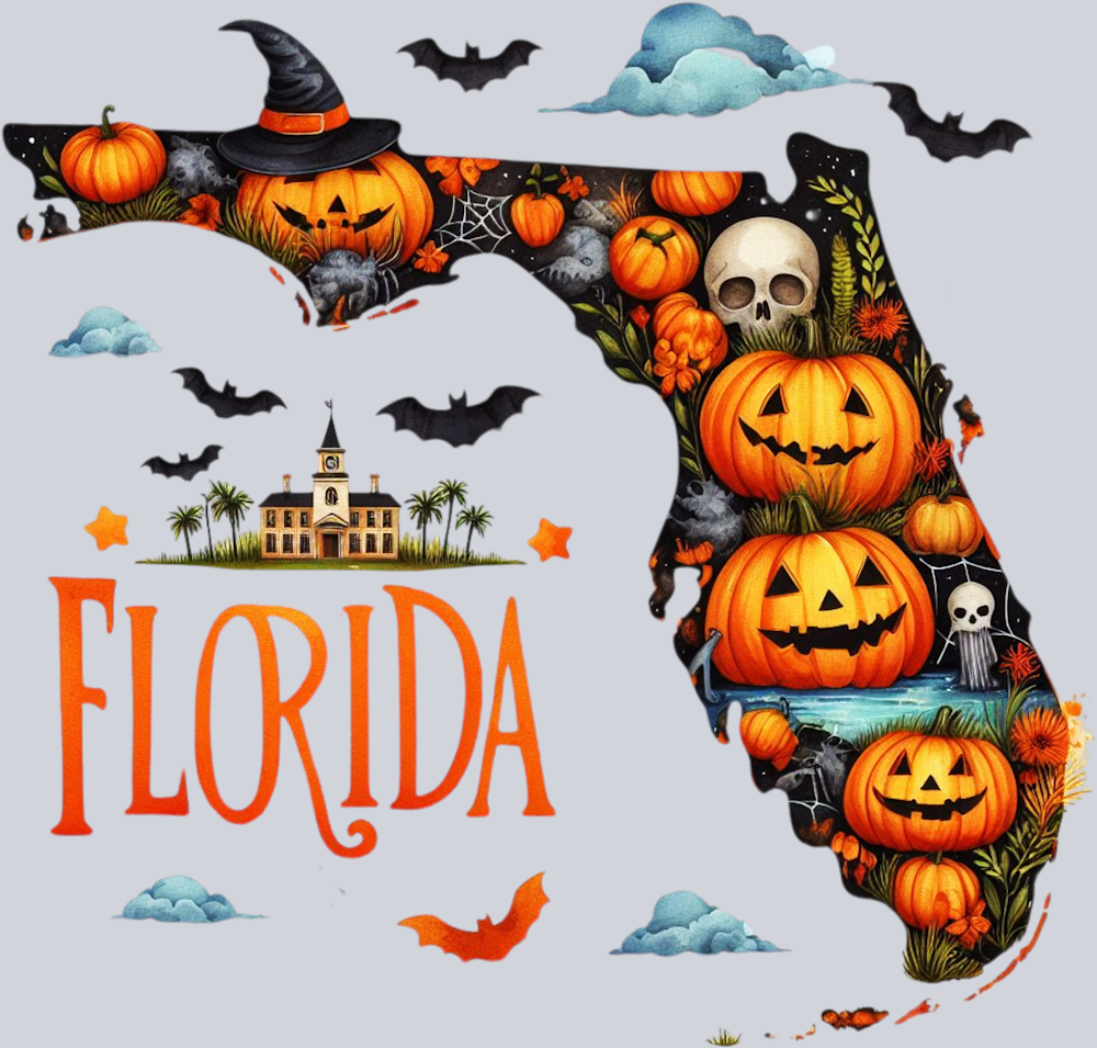 DTF Transfer Halloween States - Florida