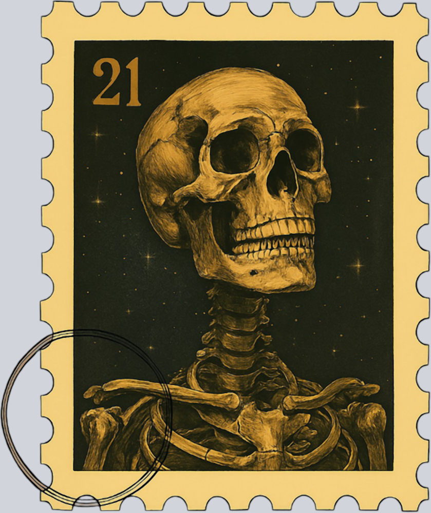 DTF Transfer Halloween - Postage Stamps 1