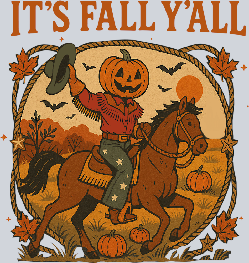 DTF Transfer Halloween - It's Fall Y'all