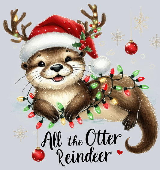 DTF Transfer Christmas - All the Otter Reindeer