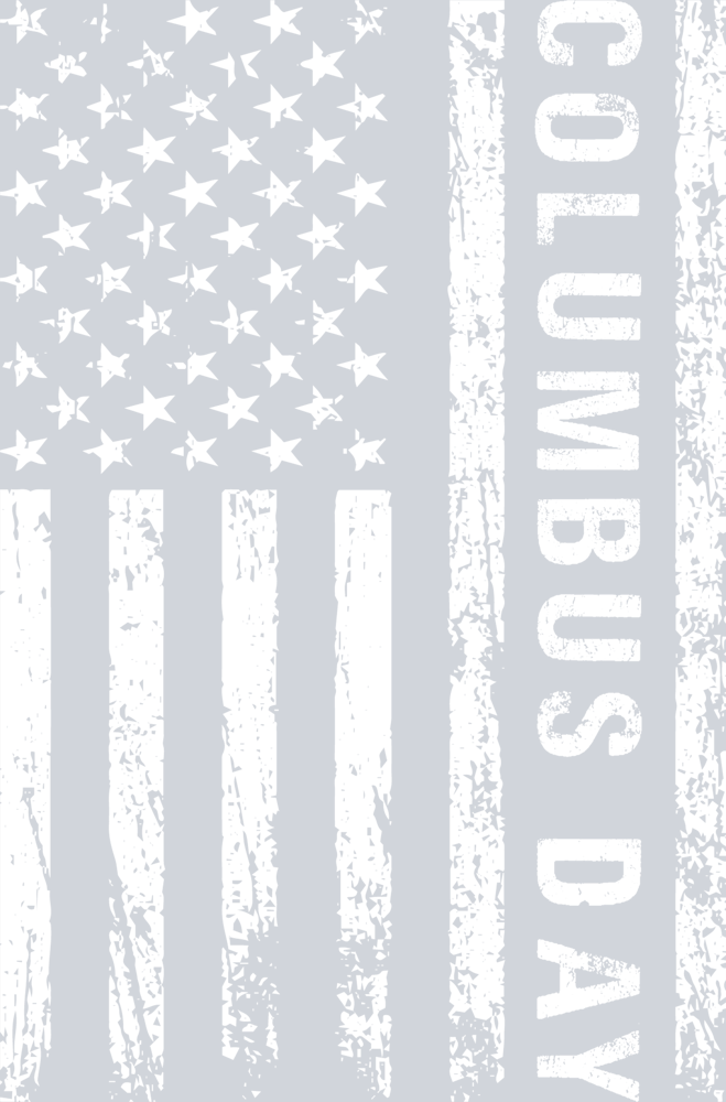 DTF Transfer Columbus Day - Distressed American Flag