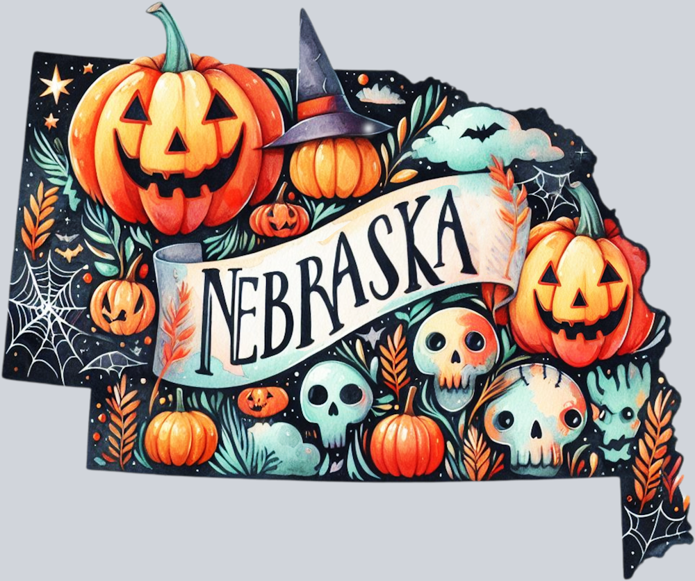 DTF Transfer Halloween States - Nebraska