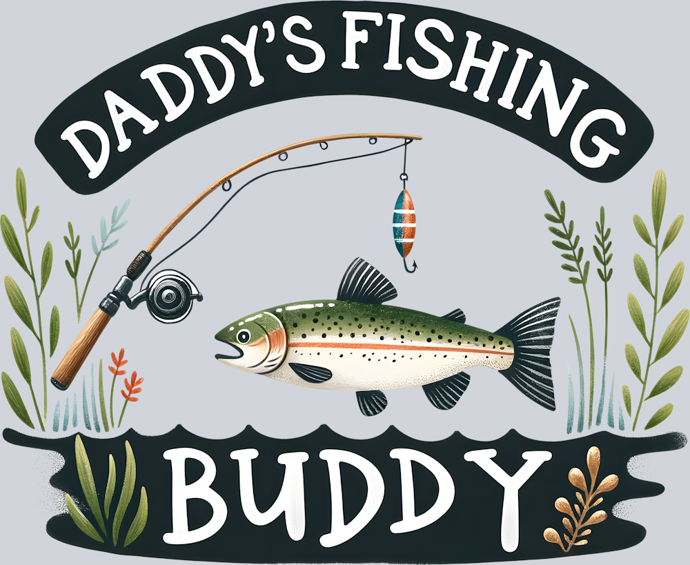 DTF Transfer Fishing - Daddy's Fishing Buddy