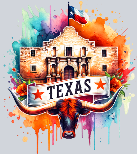 DTF Transfer Texas - Alamo