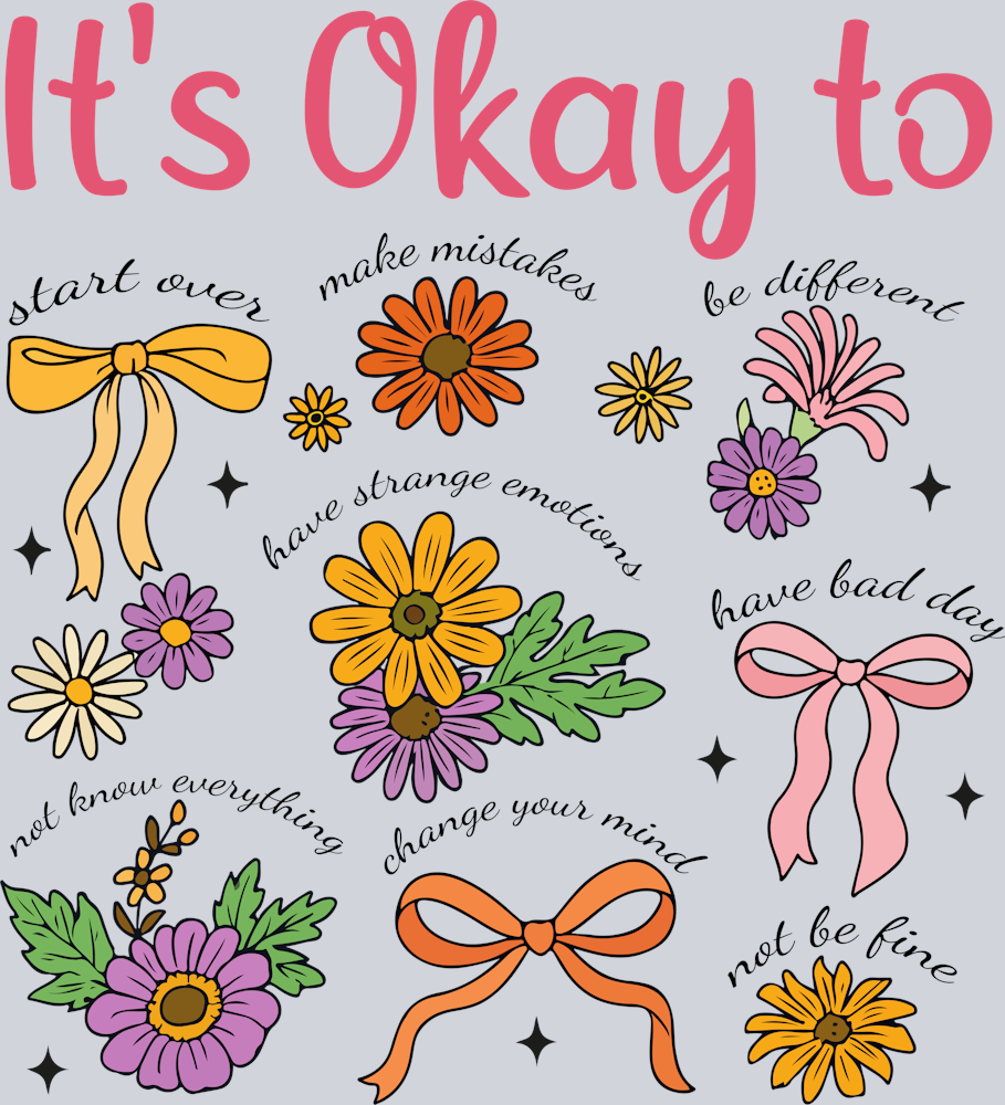 DTF Transfer Mental Health - It's Okay to
