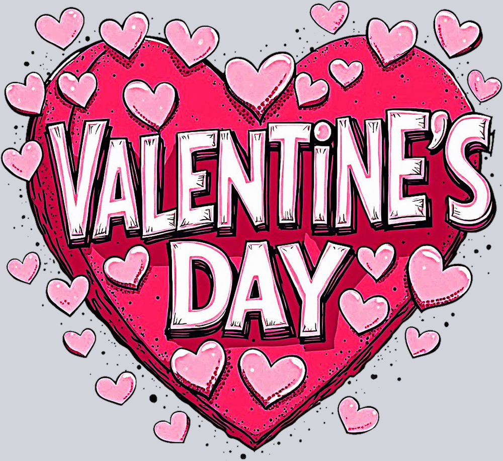 DTF Transfer Valentines - Valentine's Day Heart