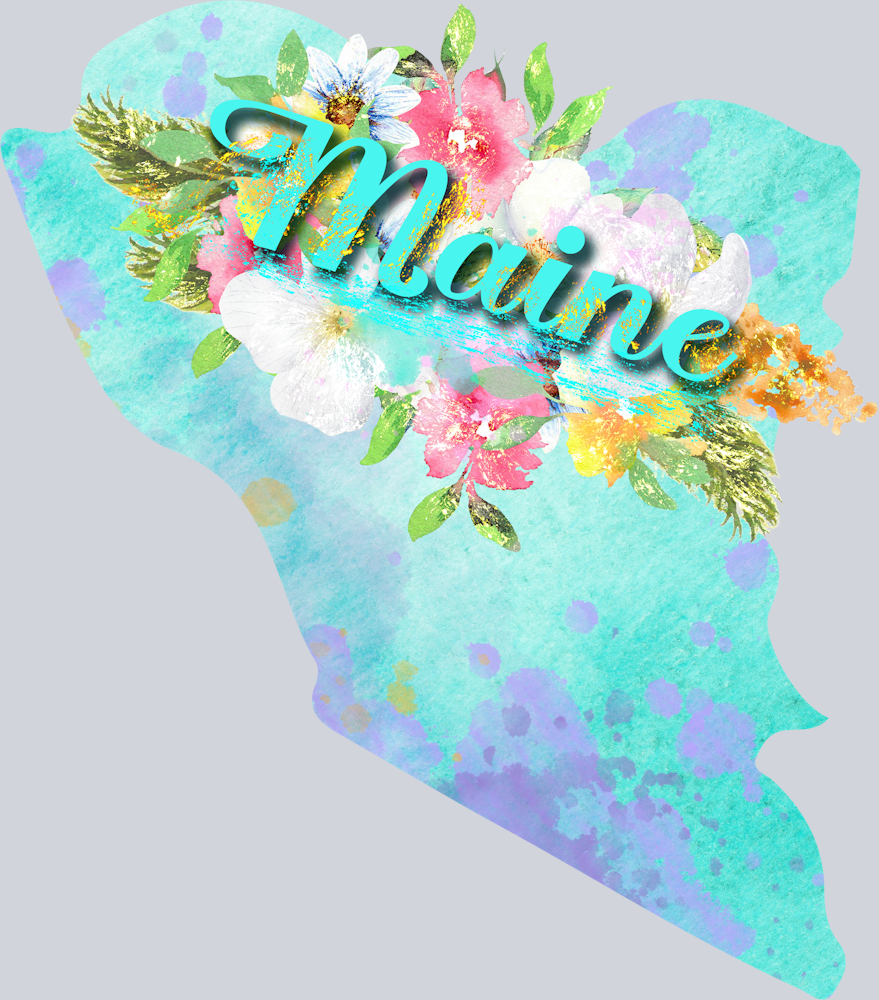 DTF Transfer Maine - Watercolor Flowers