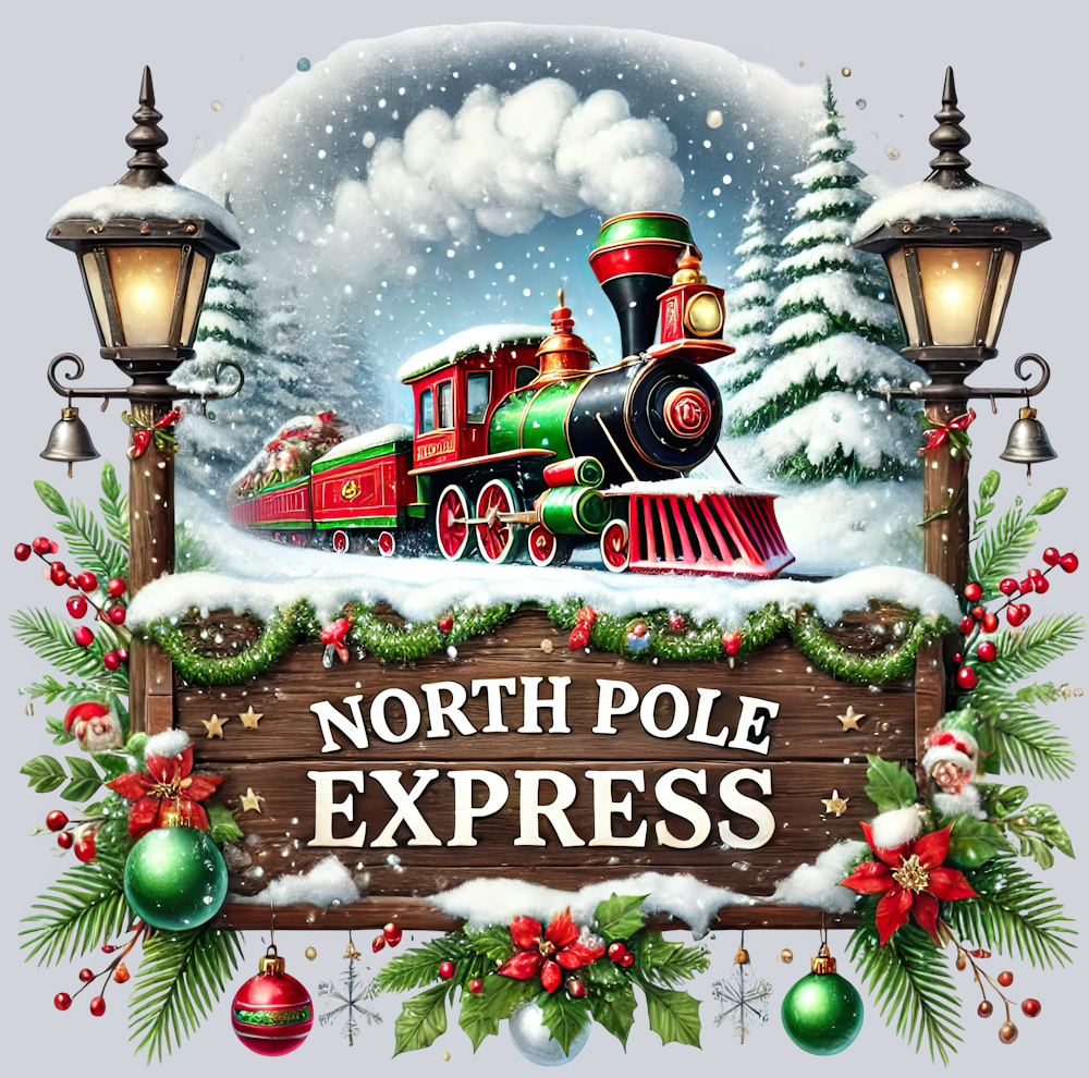 DTF Transfer Christmas - North Pole Express