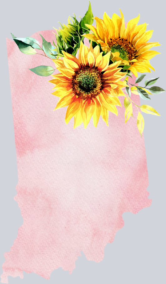DTF Transfer Indiana - Sunflower Watercolor
