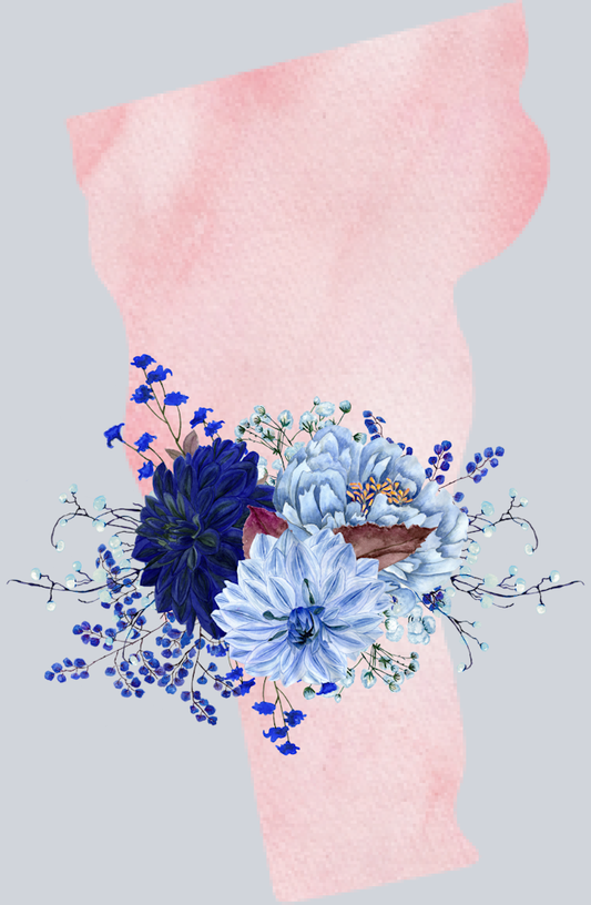 DTF Transfer Vermont - Flowers Watercolor