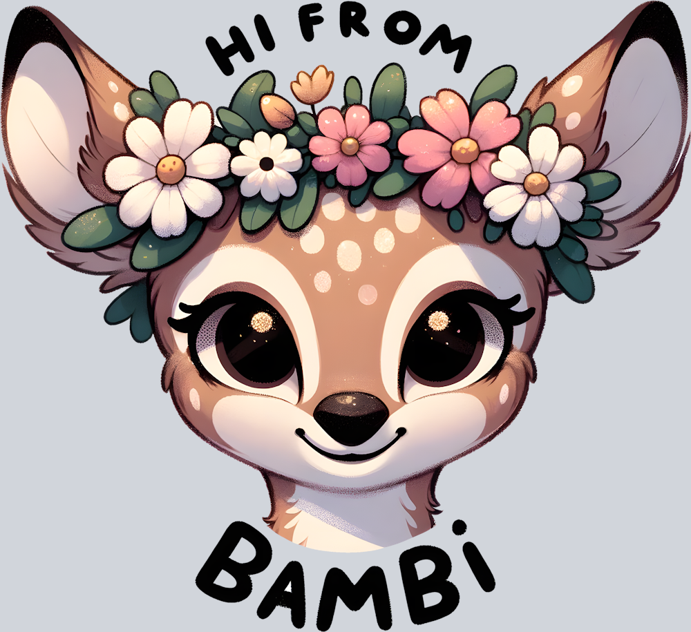 DTF Transfer Easter - HI from Bambi