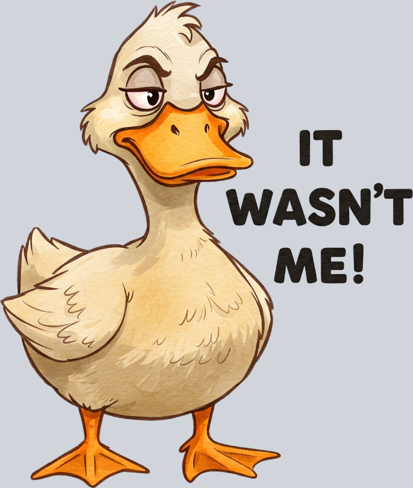 DTF Transfer Fowl - It wasn't Me